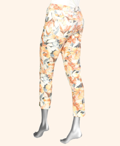 Tribal Pull On Capri - Wheat .  Tribal Style: 4936O-2021-1474 rear