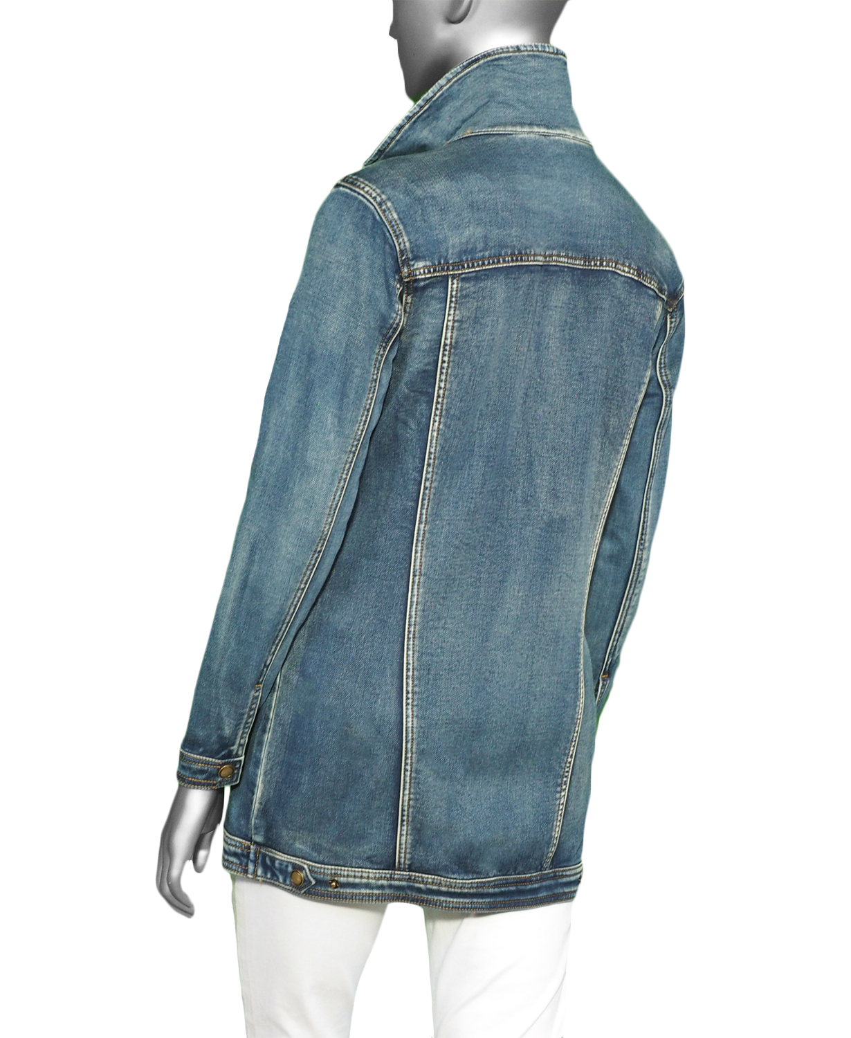 Tribal maxi jean jacket new arrivals