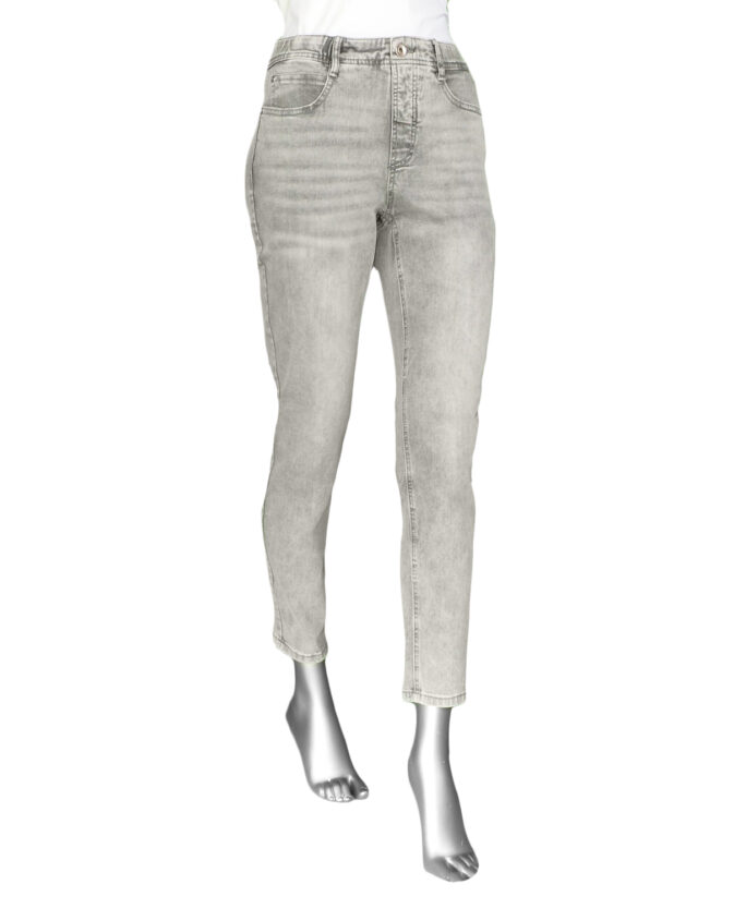 Tribal Audrey Icon Skinny Ankle Jean- Cool Grey . Tribal Style: 7109O-2020-2961