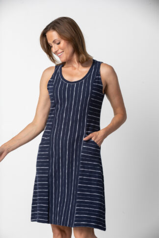 Habitat Vineyard Tank Dress- Navy .  Habitat Style: 24880 Navy