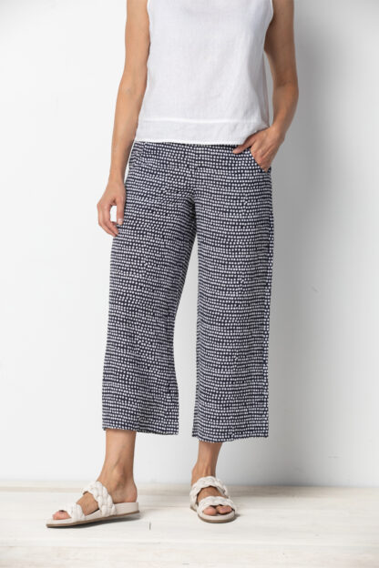 Habitat Playful Dot Crop Pant- Navy .  Habitat Style: 35467 NVY