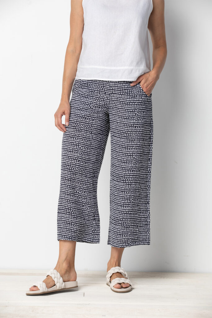 Habitat Playful Dot Crop Pant- Navy .  Habitat Style: 35467 NVY