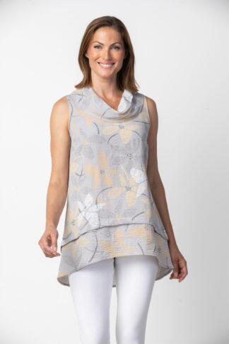 Habitat Petal Tunic- Dove .  Habitat Style: 36105 DOV