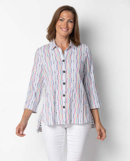 Habitat Fiesta Weave Tunic- White . Habitat Style: 46247 WHT