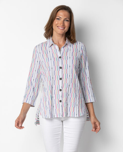Habitat Fiesta Weave Tunic- White . Habitat Style: 46247 WHT