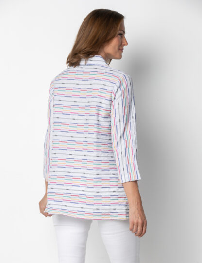 Habitat Fiesta Weave Tunic- White . Habitat Style: 46247 WHT Back