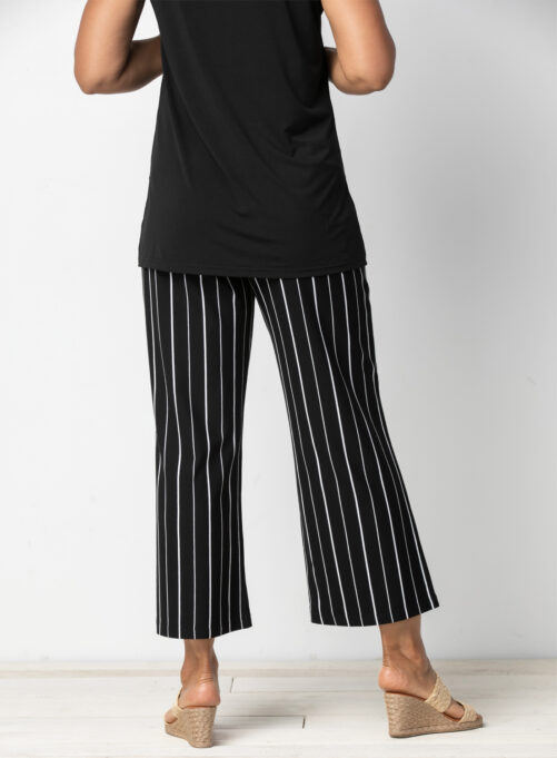 Habitat SOHO Stripe Flood Pant- Black . Habitat Style:55767 BLK Back