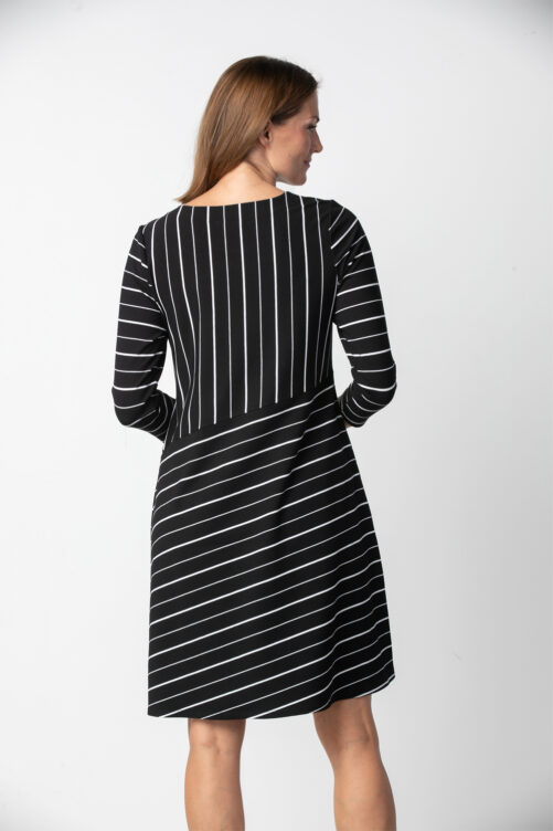 Habitat Savannah Stripe Swing Dress- Black . Habitat Style:55785 Black Back