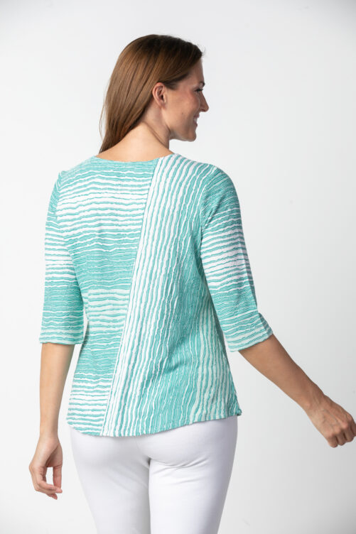 Habitat Summer Breeze Top- Lagoon . Habitat Style:57235 Lagoon Back