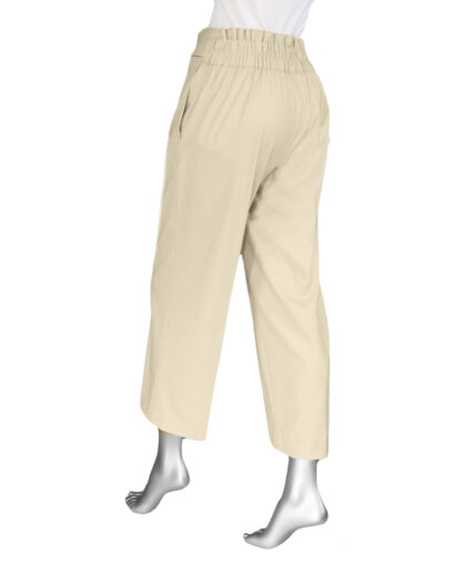 Liverpool Paper bag Wide leg Crop- Dusty Tan. Liverpool Style: LM4481TS29 rear