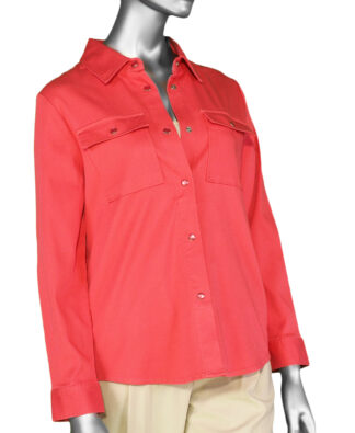 Liverpool Longline Shacket- Watermelon . Liverpool Style: LM1064ME . 