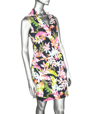 Tribal Sport Dress with Inner Short- FijiFlower . Tribal Style: 1371O-3024-2936