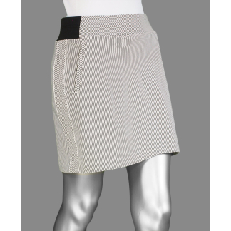 Tribal Pull on Skort with Black Elastic- Black . Tribal Style: 1335O-3444-0002