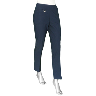 Lulu-B Pull On Ankle Pant- Navy . Lulu-B Style: BLD 1417