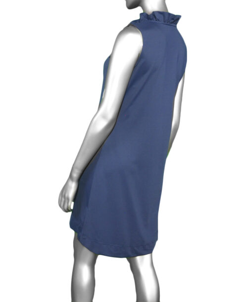 Lulu-B Ruffle Neck Dress- Navy .  Lulu-B Style: SPX4444S NVY Back