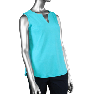 Lulu-B Keyhole Top- Clear Turquoise .  Style: SPX0612P TQCL