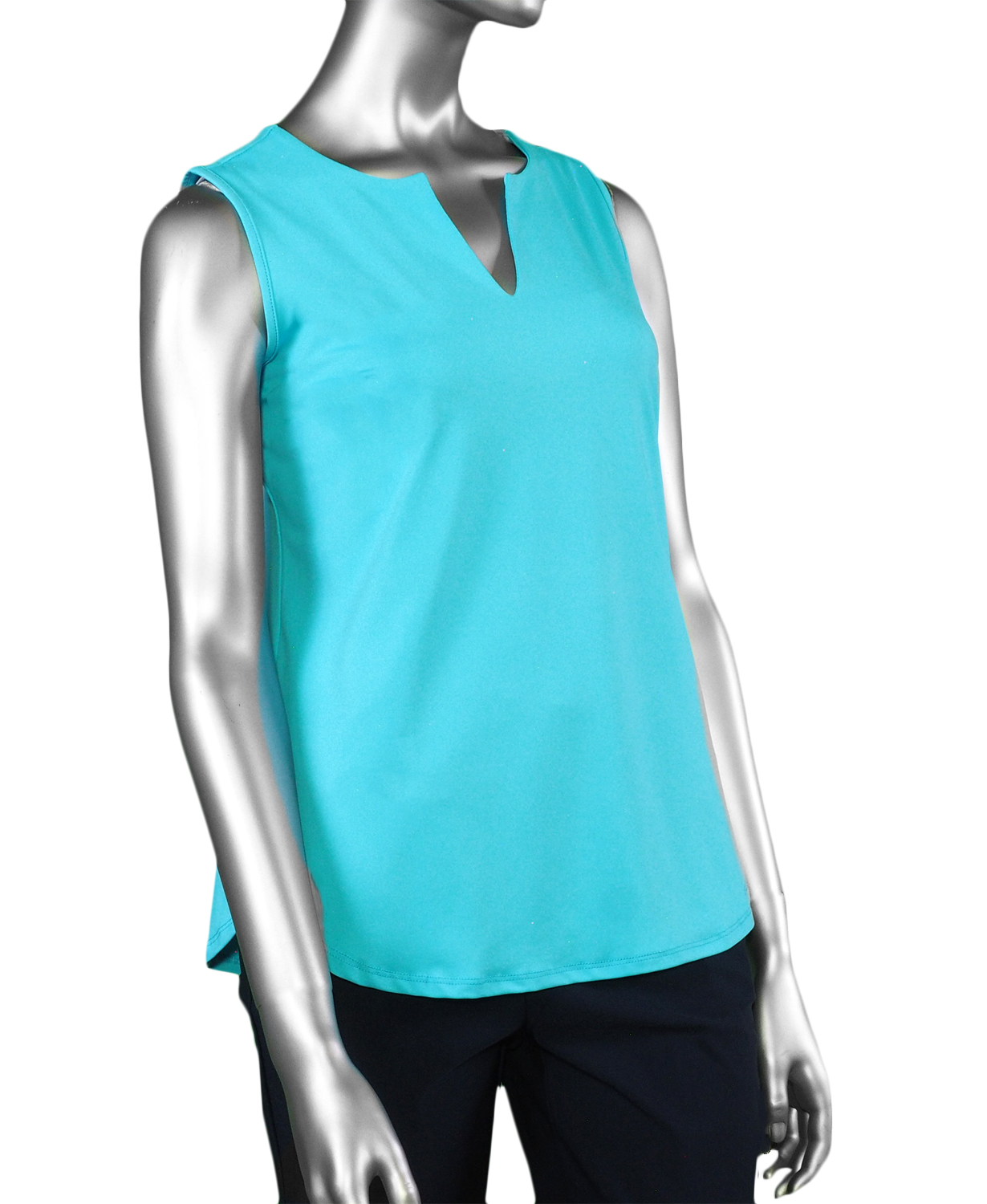 Lulu-B Keyhole Top- Clear Turquoise