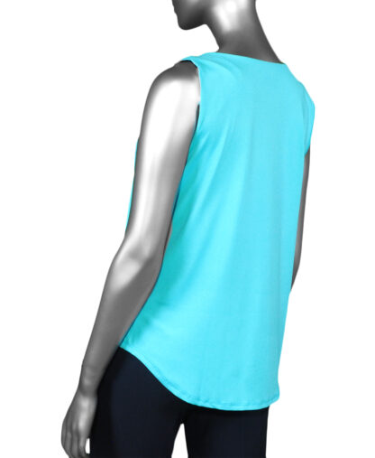 Lulu-B Keyhole Top- Clear Turquoise .  Style: SPX0612P TQCL back