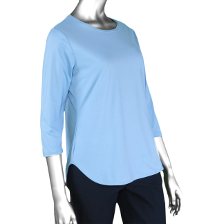 Lulu-B Scoop Neck Top- Clear Peri