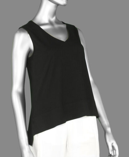 Habitat Deep Hem V Tank Top- Black .  Habitat Style: 74045 BLK