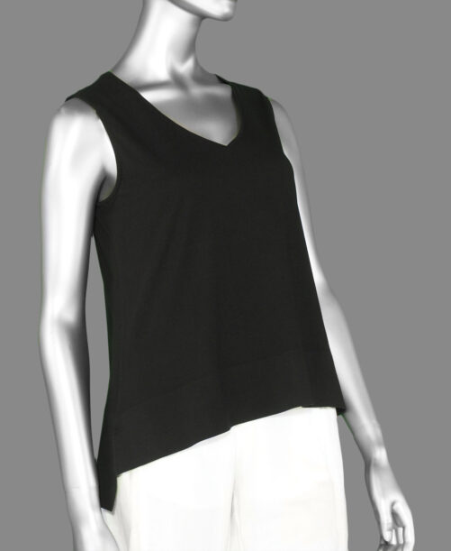 Habitat Deep Hem V Tank Top- Black .  Habitat Style: 74045 BLK