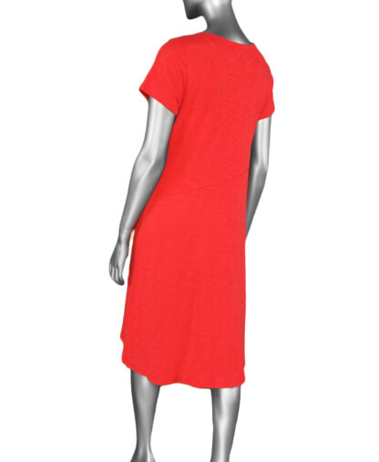 Habitat Cotton Cap Sleeve Dress- Tomato .  Habitat Style: 27586 Tomato back