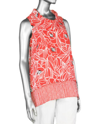 Habitat Palm Beach Floral Tunic- Tomato . Habitat Style: 32305