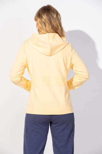 Escape Ocean Front Terry Beach Hoodie- Sunshine . Style: 30118 Sunshine back