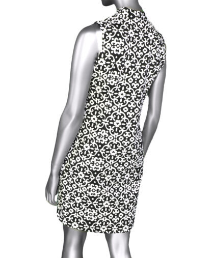 Lulu-B Scallop Neckline Dress- Geometric - Image 2
