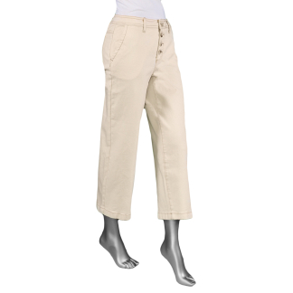 Tribal Audrey Wide Leg Capri- Ecru .  Tribal Style: 7680O-4744-0331