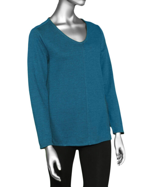 Parsley and Sage Marlowe Reversible Top- Indigo and Charcoal .  Style: W243C INDIGO