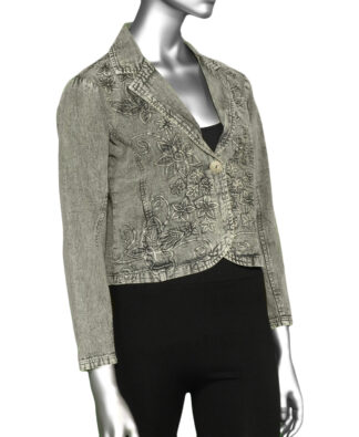 Parsley and Sage Calista Jacket- Silver . Style: 541E21