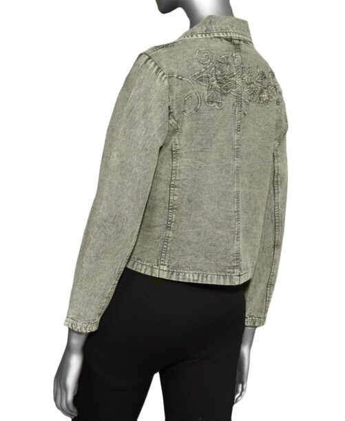 Parsley and Sage Calista Jacket- Silver . Style: 541E21 Back