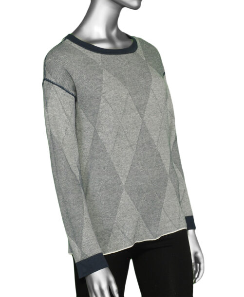 Tribal Reversible Sweater- Sapphire .  Tribal Style: 1597O-576-0805
