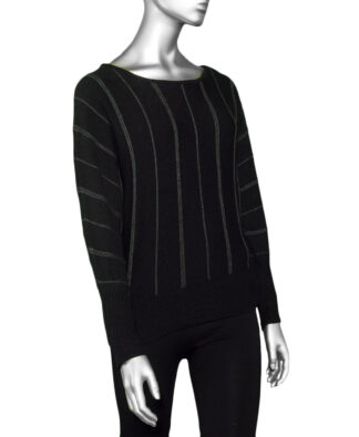 Liverpool Crew Neck Dolman Sweater- Black . Liverpool Style: LM8B33SK11 001 . 