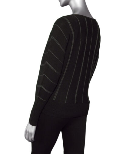 Liverpool Crew Neck Dolman Sweater- Black . Liverpool Style: LM8B33SK11 001 .  Back