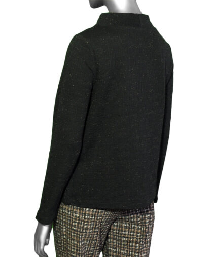 Habitat Cotton Lux Speckle Knit Pullover- Black . Habitat Style: 32310 BLK Back