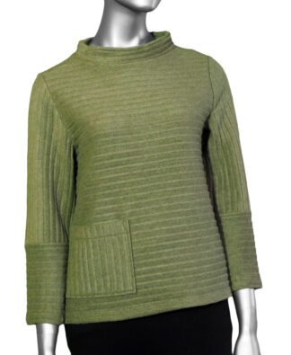 Habitat Pleated Fleece Pocket Pullover- Bonsai . Habitat Style: 52329 BON