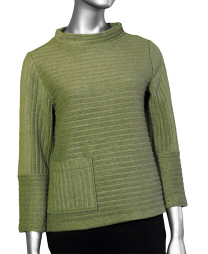 Habitat Pleated Fleece Pocket Pullover- Bonsai . Habitat Style: 52329 BON