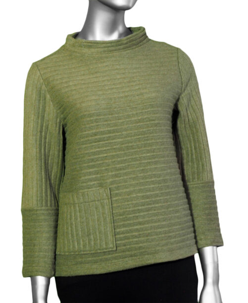 Habitat Pleated Fleece Pocket Pullover- Bonsai . Habitat Style: 52329 BON