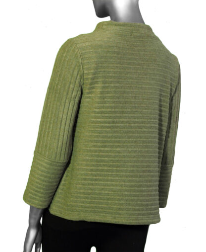 Habitat Pleated Fleece Pocket Pullover- Bonsai . Habitat Style: 52329 BON Back