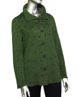 Habitat Jacquard Knit Retro Jacket- Forest . Habitat Style: 85423 FOR