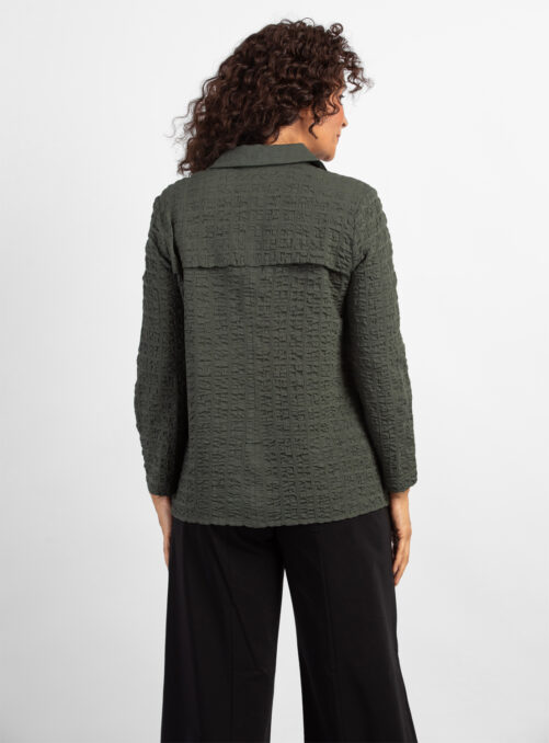 Habitat Pucker Weave Tunic- Forest . Habitat Style: 23730 Back