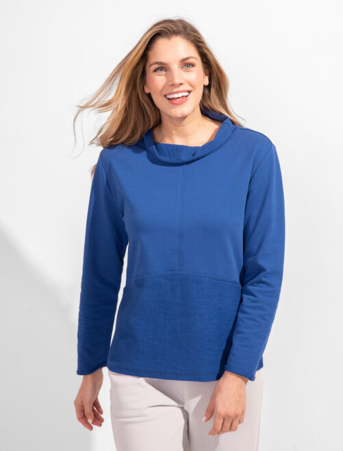 Escape Terry Pocket Pullover- Eclipse . Escape Style: 30114