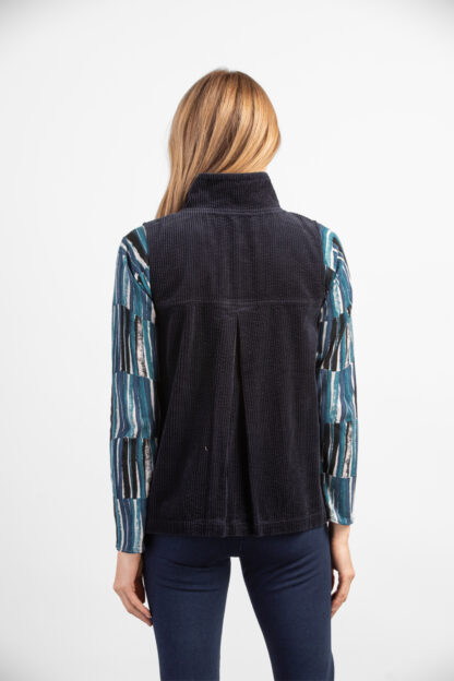 Habitat Tumble Cord Swing Vest- Black . Habitat Style: 45128 BLK Back