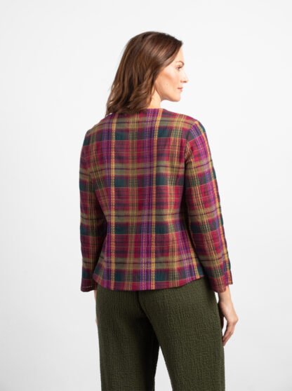 Habitat Jacquard Window Pane Pullover- Forest . Habitat Style: 46823 FORHabitat Jacquard Window Pane Pullover- Forest . Habitat Style: 46823 FOR Back
