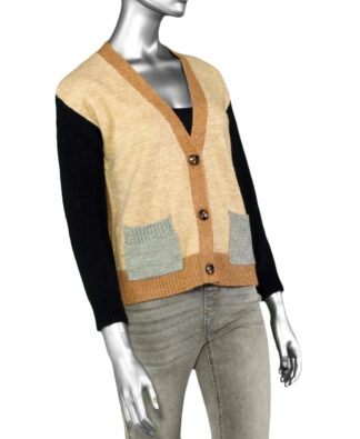 Tribal Color block Sweater Cardigan- Nomad . Tribal Style: 1488O-3166-2830