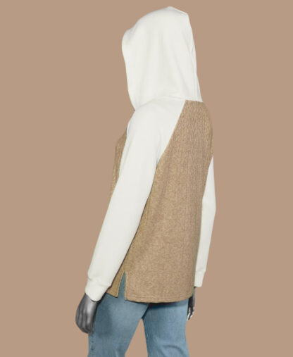 Tribal Raglan Hoody- Cinnamon . Tribal Style: 1566O-3841-1917 back