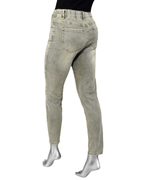 Tribal Audrey Icon Pull on Jeans- Smokey Grey . Tribal Style: 7109O-2020-3014 Back