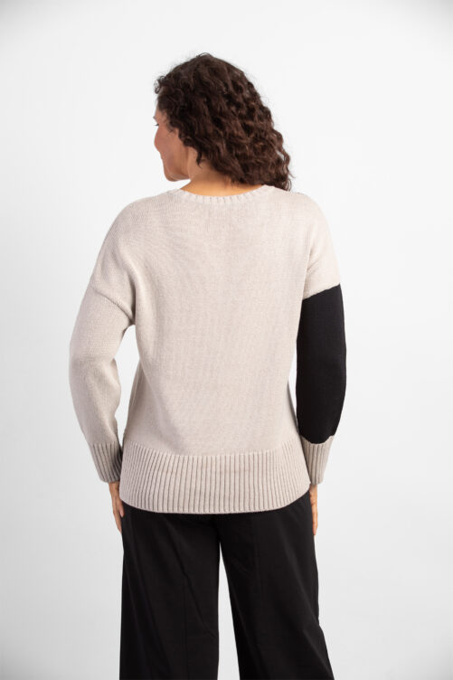 Habitat Yin Yang Pullover- Putty . Habitat Style: 81215 PUT Back